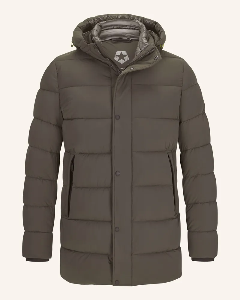 Milestone Steppmantel MSTEDROS mit abnehmbarer Kapuze Khaki