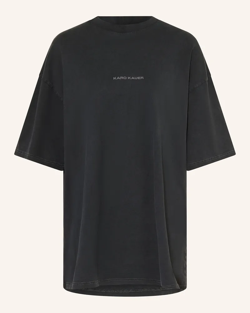 Karo Kauer Oversized-Shirt Dunkelgrau