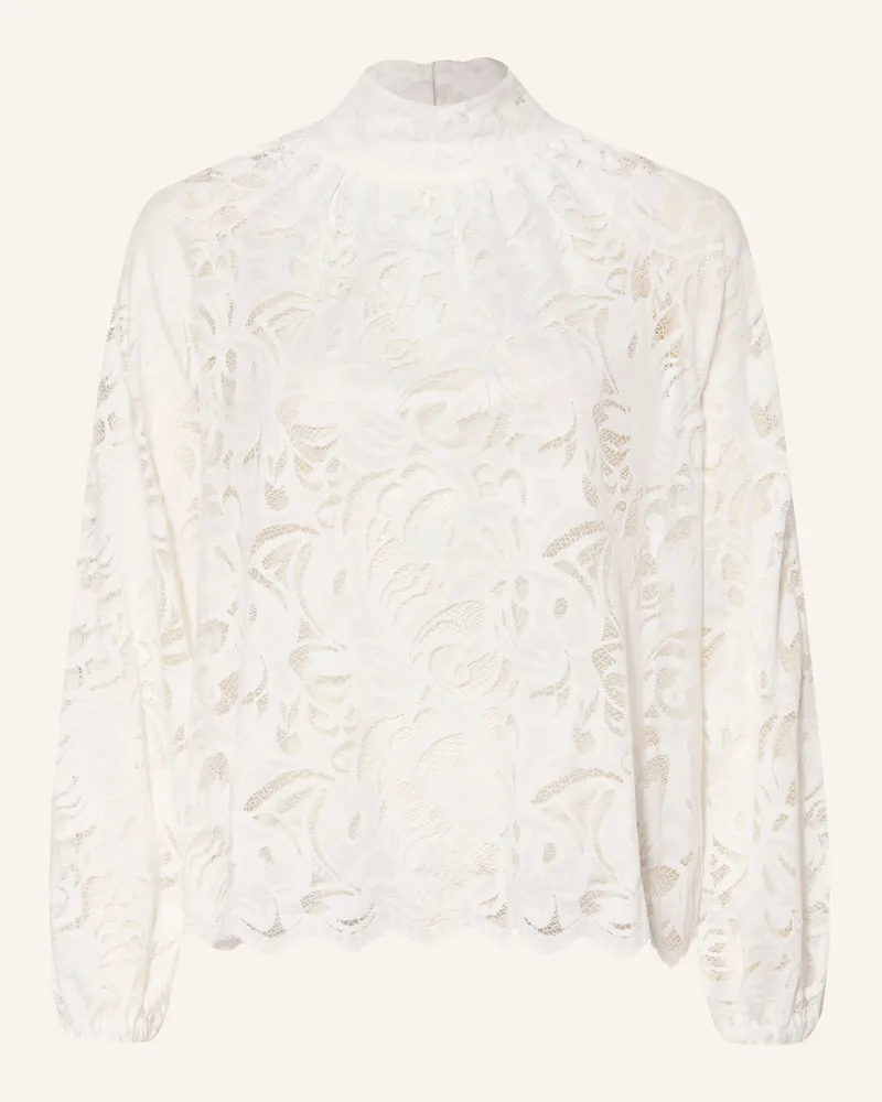 van Laack Blusenshirt Vl-Yemina-Xx Aus Spitze weiss Weiss