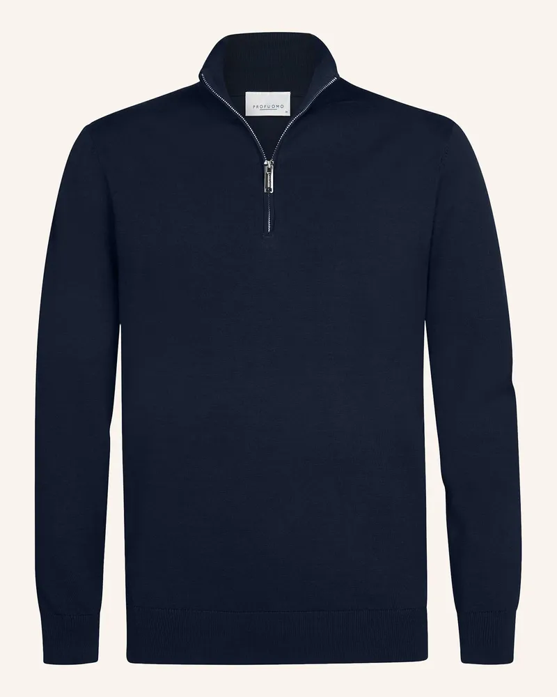 Profuomo Pullover blau Dunkelblau