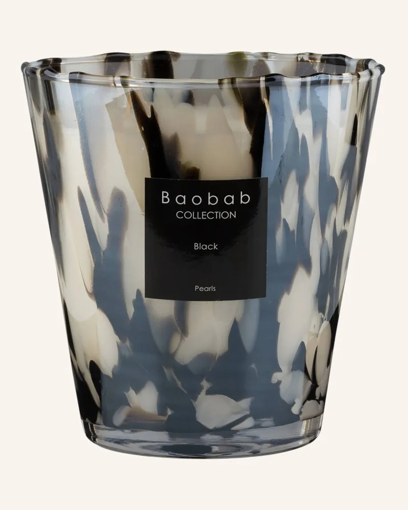 Baobab Collection Duftkerze Black Pearls schwarz Schwarz
