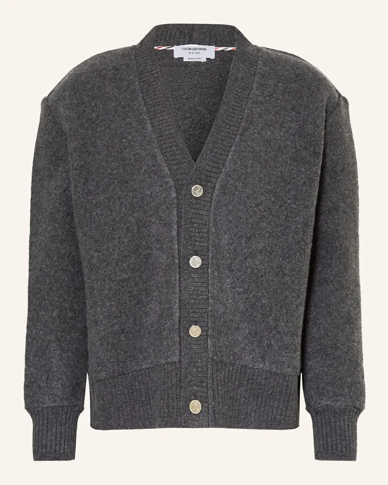Thom Browne Strickjacke Dunkelgrau