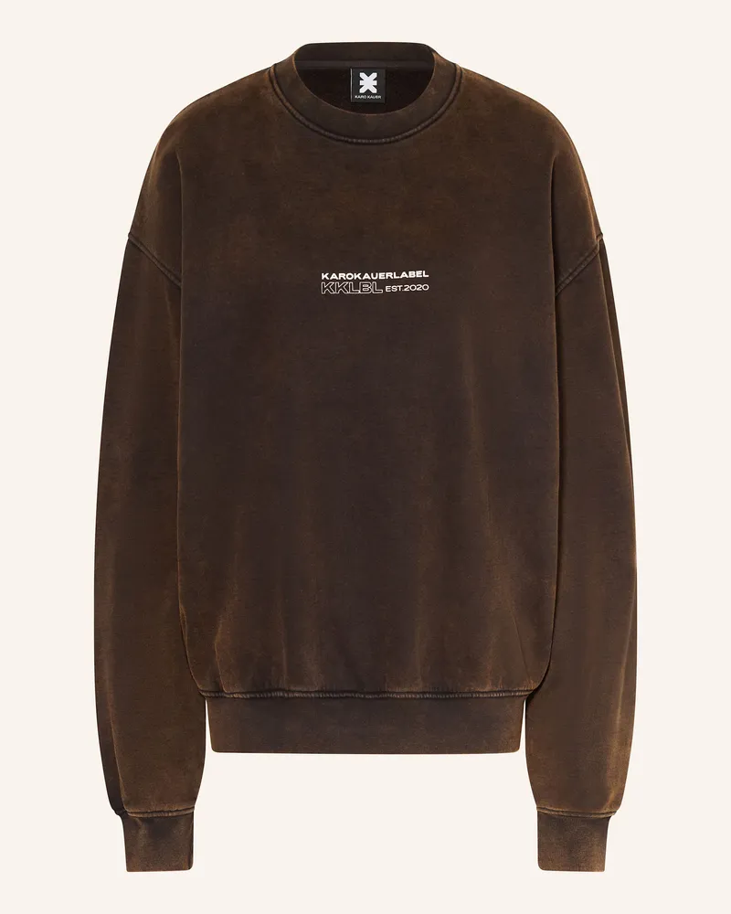 Karo Kauer Sweatshirt LEGACY Dunkelbraun