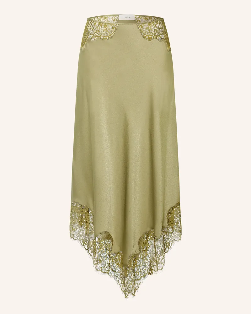 ba&sh Satinrock Coni Mit Spitze gruen Khaki