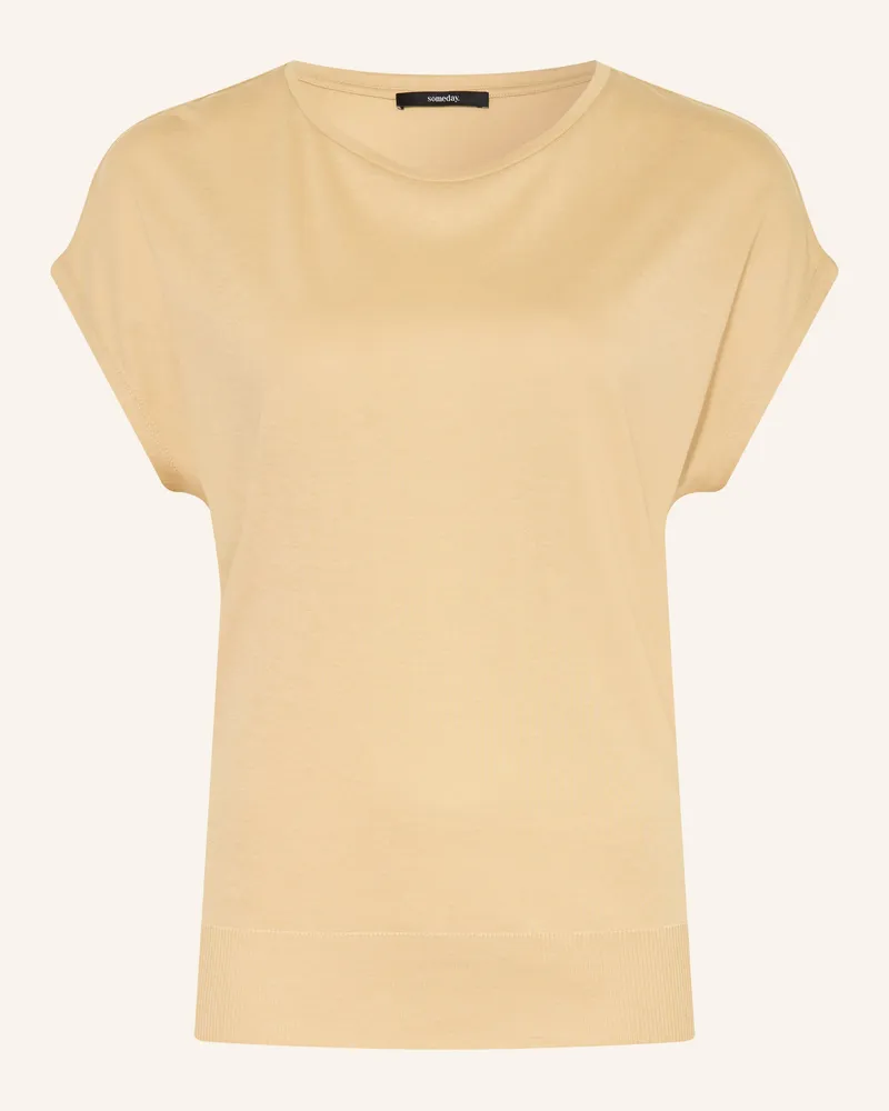 someday. T-Shirt Kaja beige Hellbraun