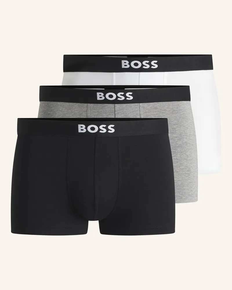 HUGO BOSS 3er-Pack Boxershorts ONE Schwarz
