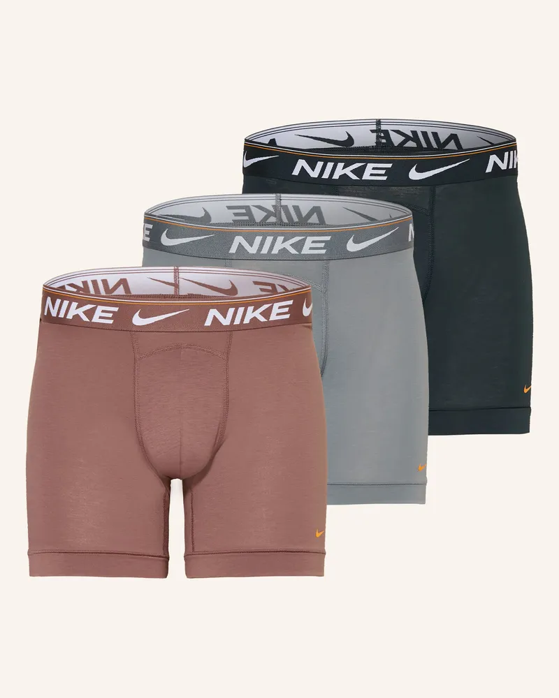 Nike 3er-Pack Boxershorts Dri-Fit Ultra Comfort rosa Grau