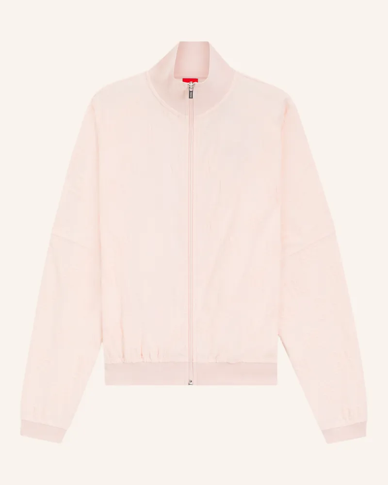 HUGO BOSS Loungewear Jacke TERRYMONOGRAM_JACKET Hellrosa