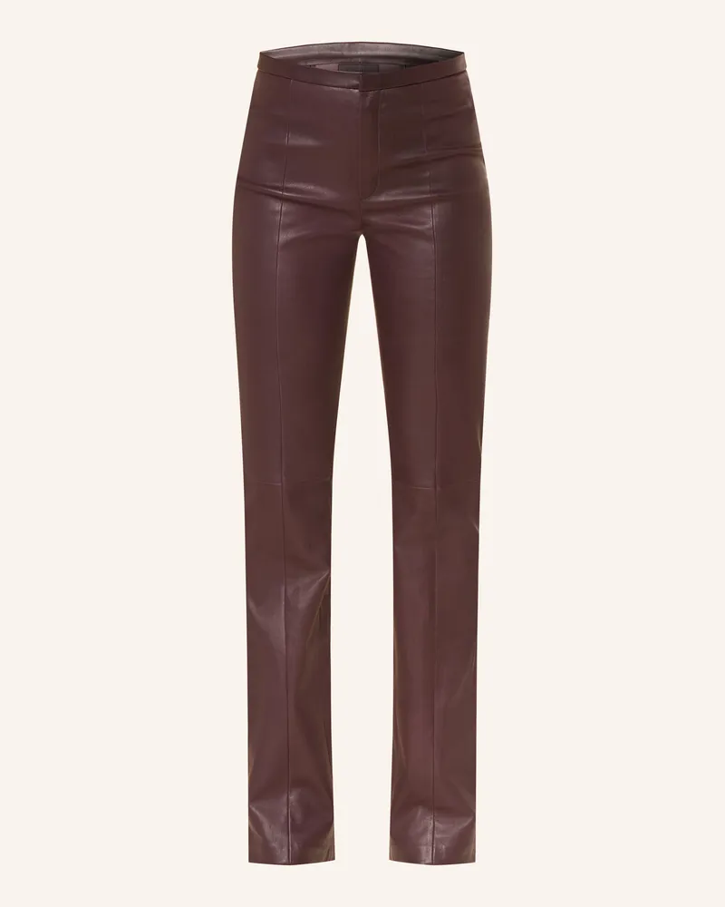 Stouls Lederhose ICHAM Dunkellila