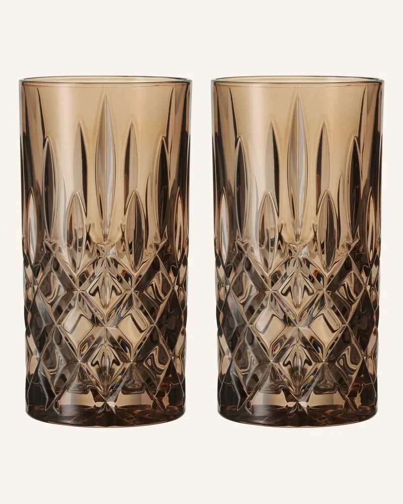 Nachtmann 2er-Set Longdrinkgläser NOBLESSE Orange