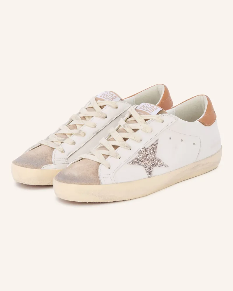 Golden Goose Sneaker Super-Star weiss Weiss