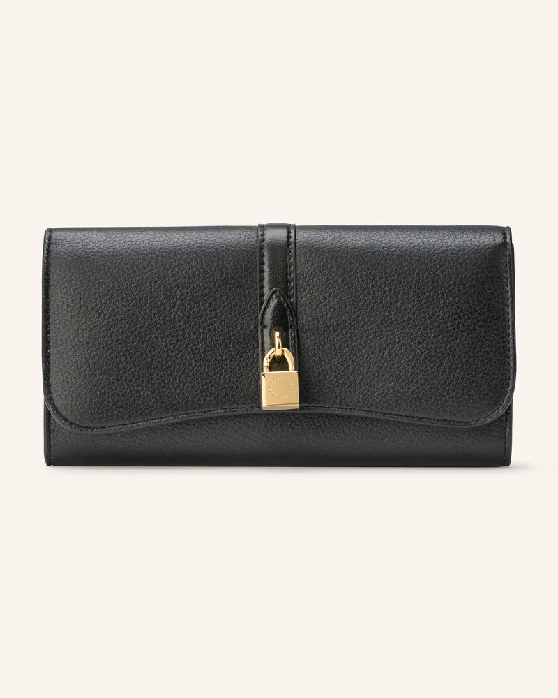 Stella McCartney Geldbörse RYDER CONTINENTAL mit Münzfach Schwarz