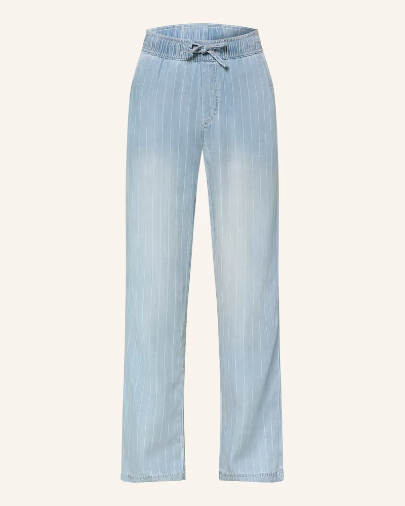 monari Hose In Jeansoptik blau Hellblau