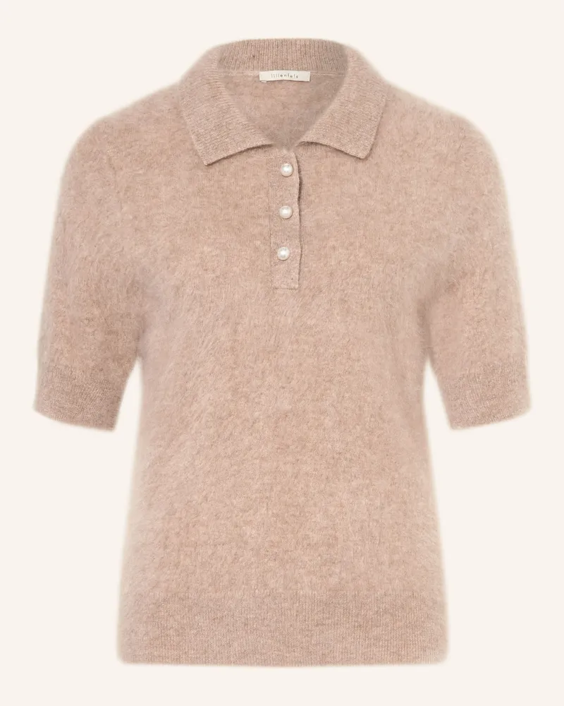 lilienfels Strick-Poloshirt Aus Cashmere beige Camel