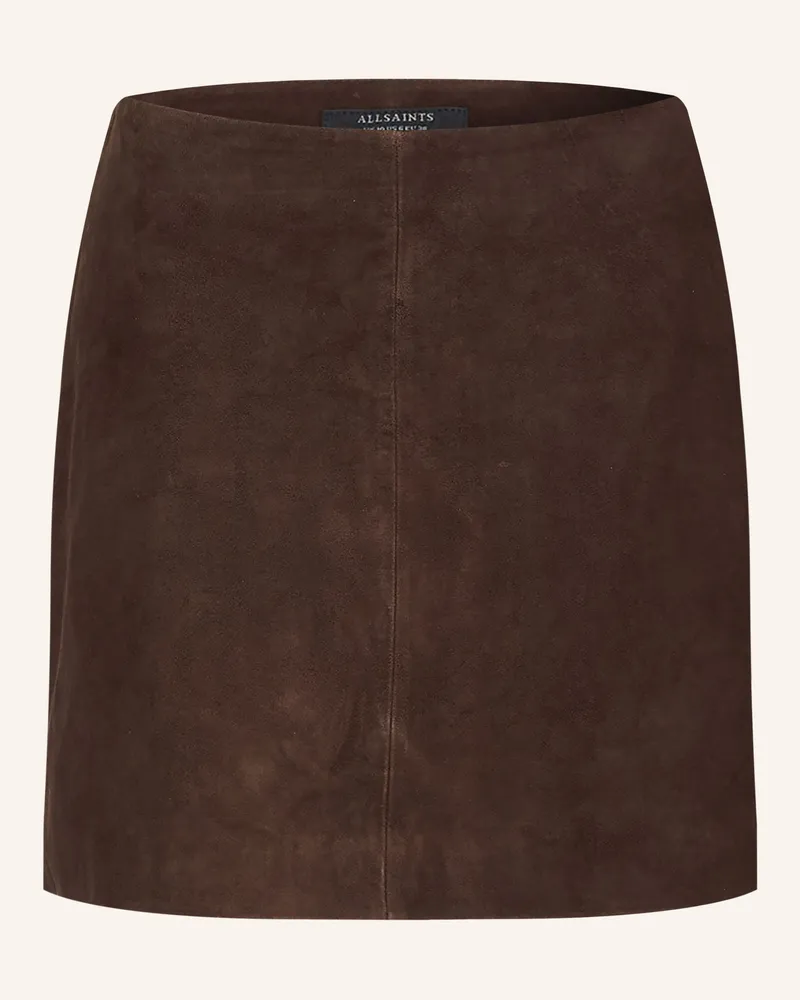 AllSaints Lederrock Renai braun Dunkelbraun