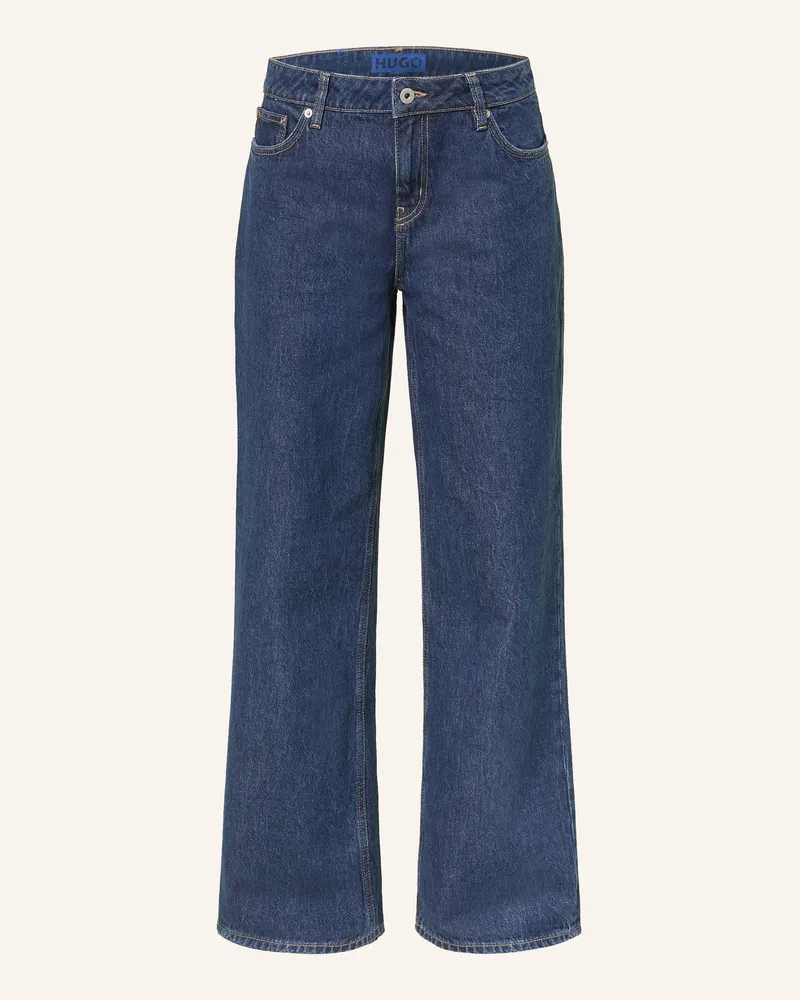 HUGO BOSS Wide Leg Jeans Gamala blau 430