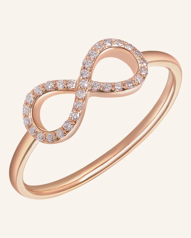 Leaf Ring Infinity Aus 18 Karat Roségold Mit Diamanten rosegold Roségold