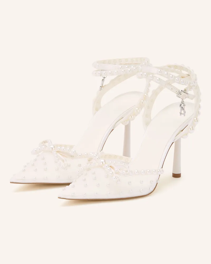 Steve Madden Slingpumps Mit Schmuckperlen weiss Ecru