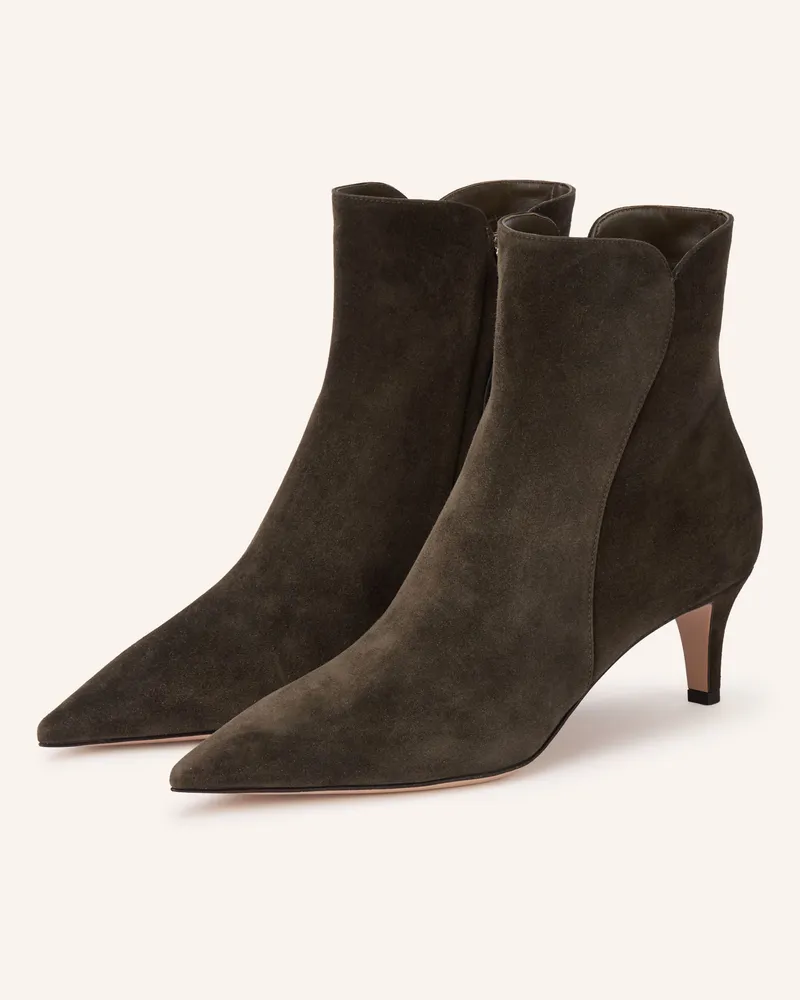 Gianvito Rossi Stiefeletten Levy gruen Khaki