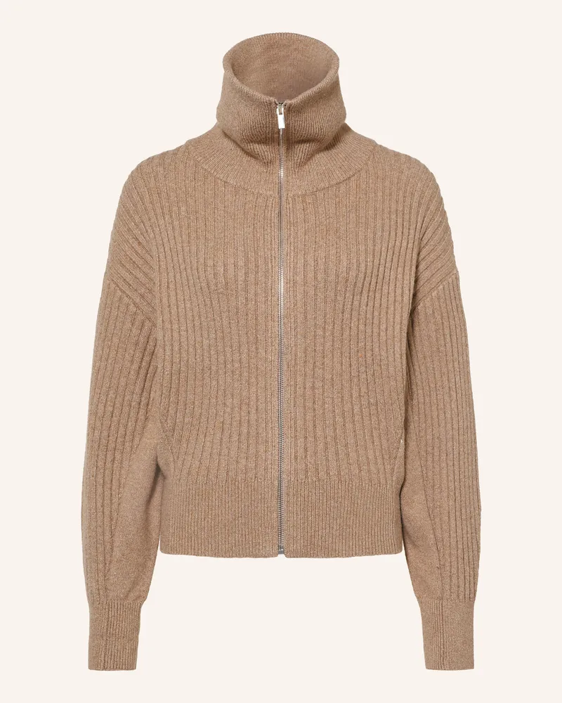 OPUS Strickjacke Dodesa braun Hellbraun