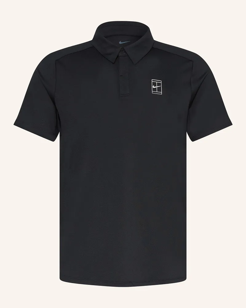Nike Funktions-Poloshirt NIKECOURT ADVANTAGE Schwarz