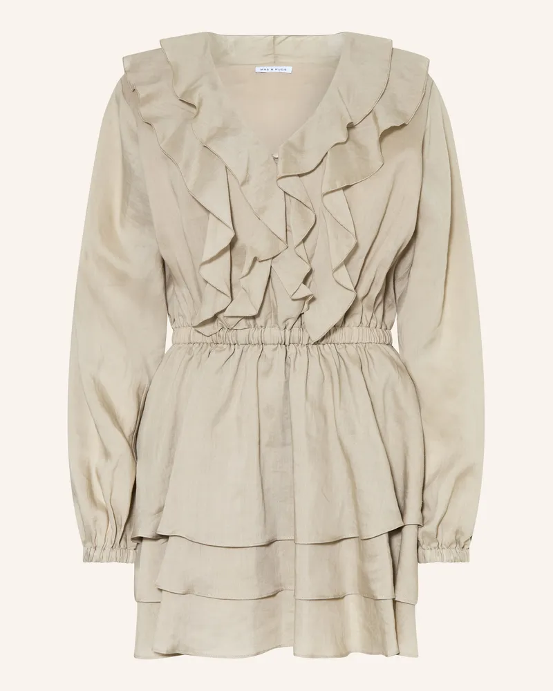 Mrs & HUGS Kleid Mit Volants gruen Oliv