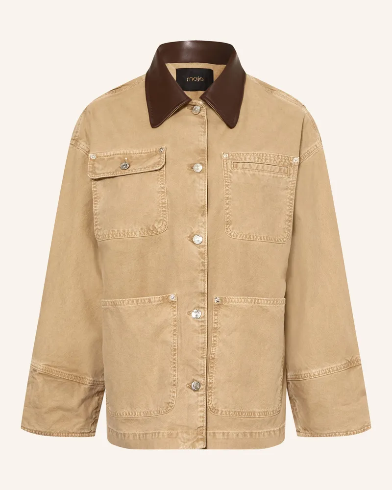 Maje Jeansjacke beige 0130