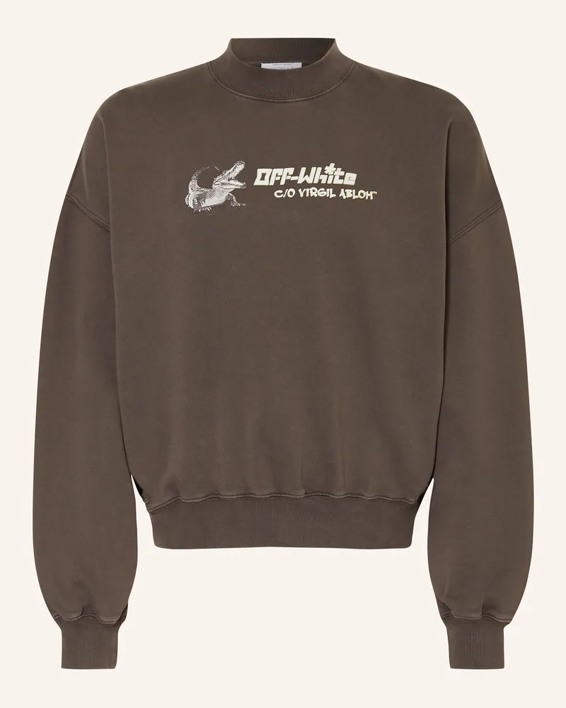 OFF-WHITE Oversized-Sweatshirt Dunkelgrau