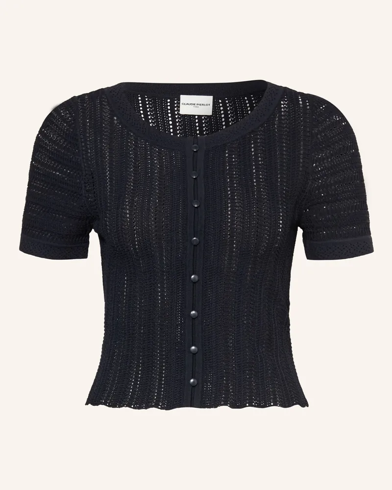 Claudie Pierlot Strickshirt blau Dunkelblau