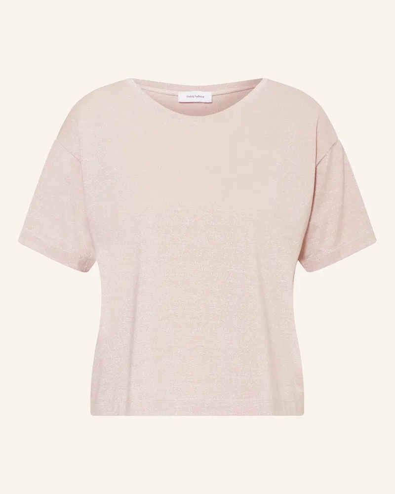 Darling Harbour T-Shirt mit Glitzergarn Hellrosa