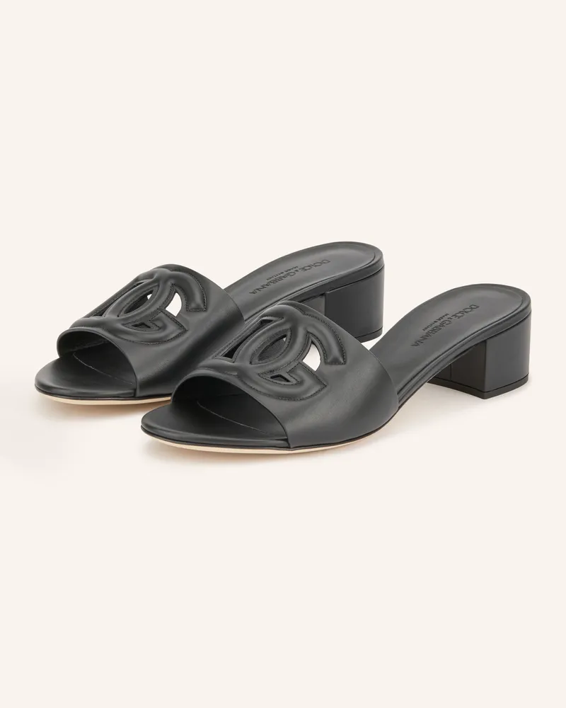 Dolce & Gabbana Mules schwarz Schwarz