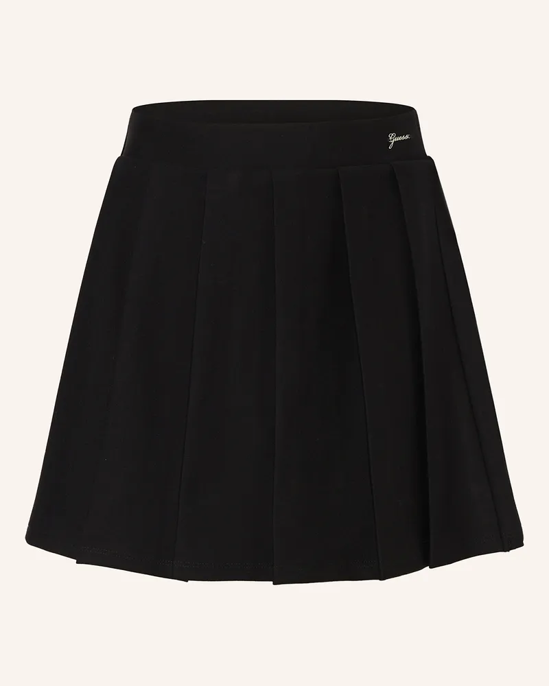 Guess Faltenrock aus Jersey Schwarz