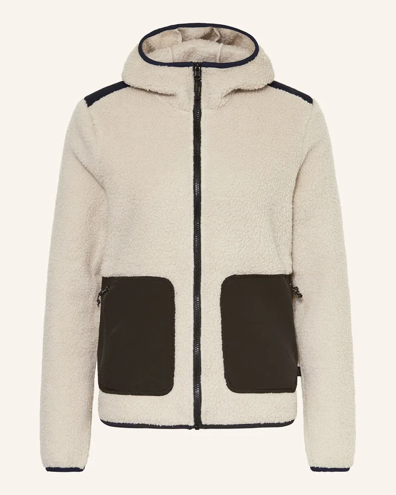 me°ru' Fleecejacke Evaton grau Beige