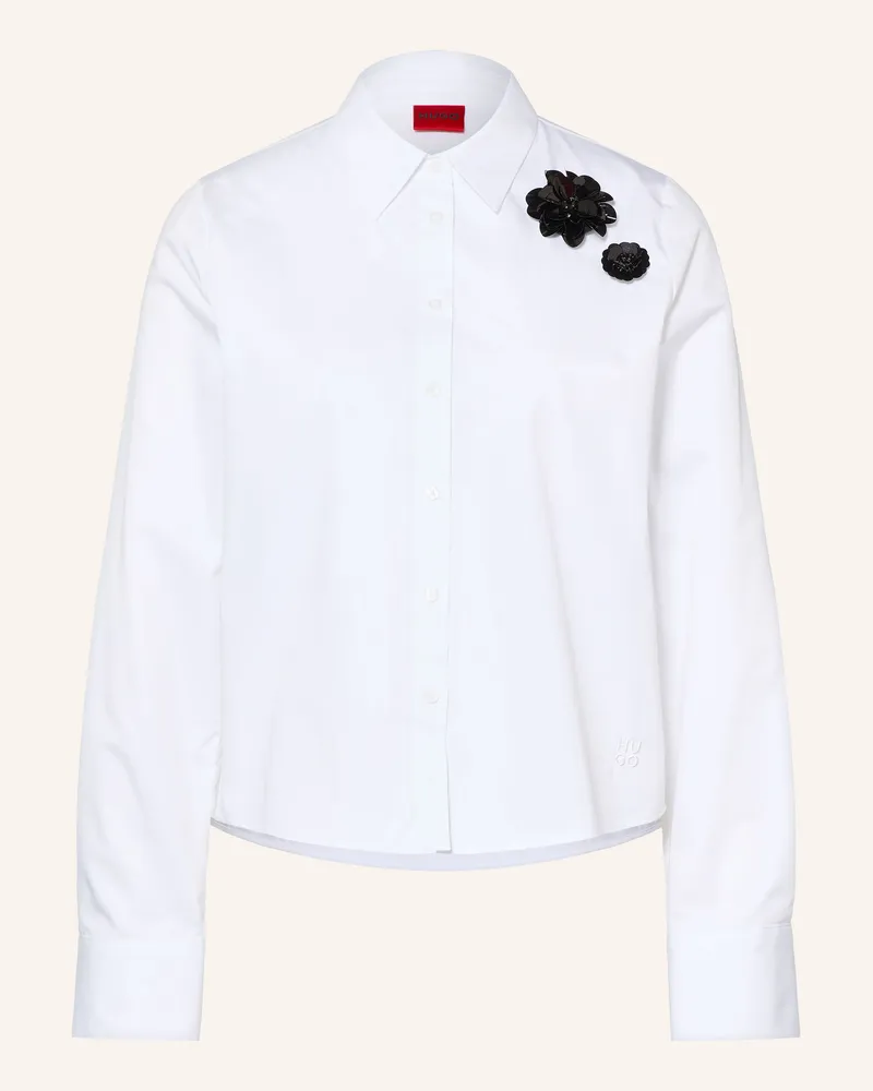 HUGO BOSS Hemdbluse Evolve weiss Weiss