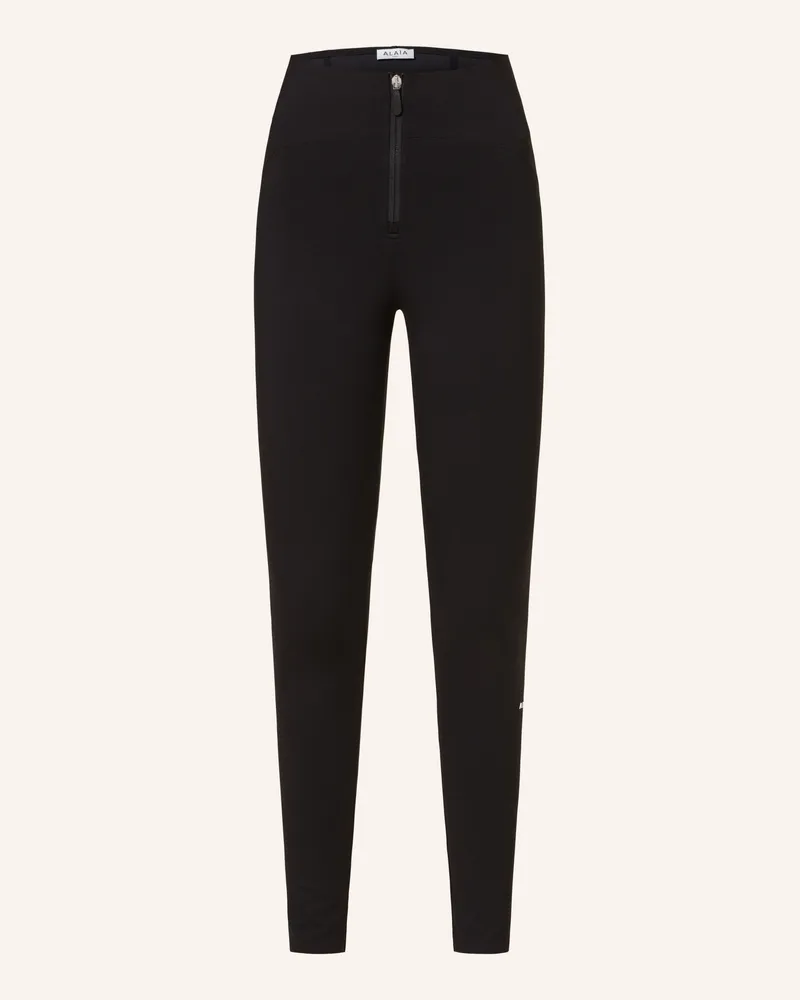 Alaïa Leggings schwarz Schwarz