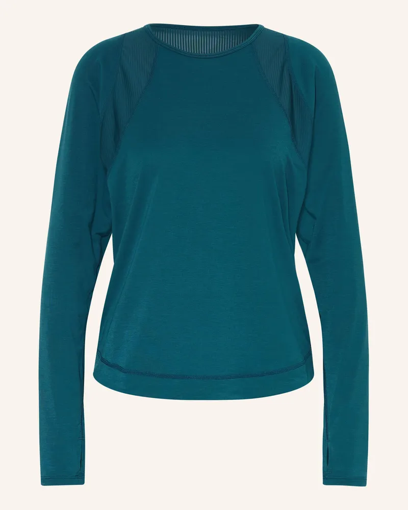 Sweaty Betty Longsleeve Breathe Easy gruen Petrol