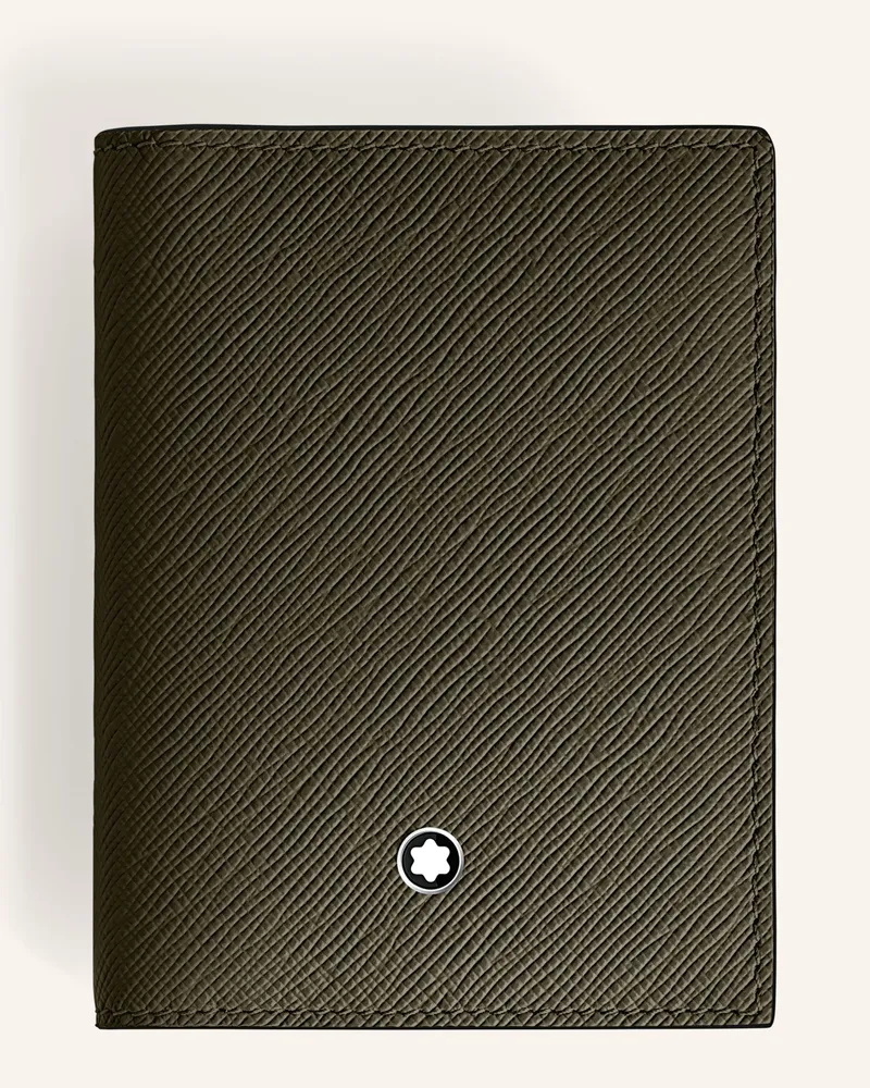 Montblanc Saffiano-Kartenetui Sartorial gruen Oliv