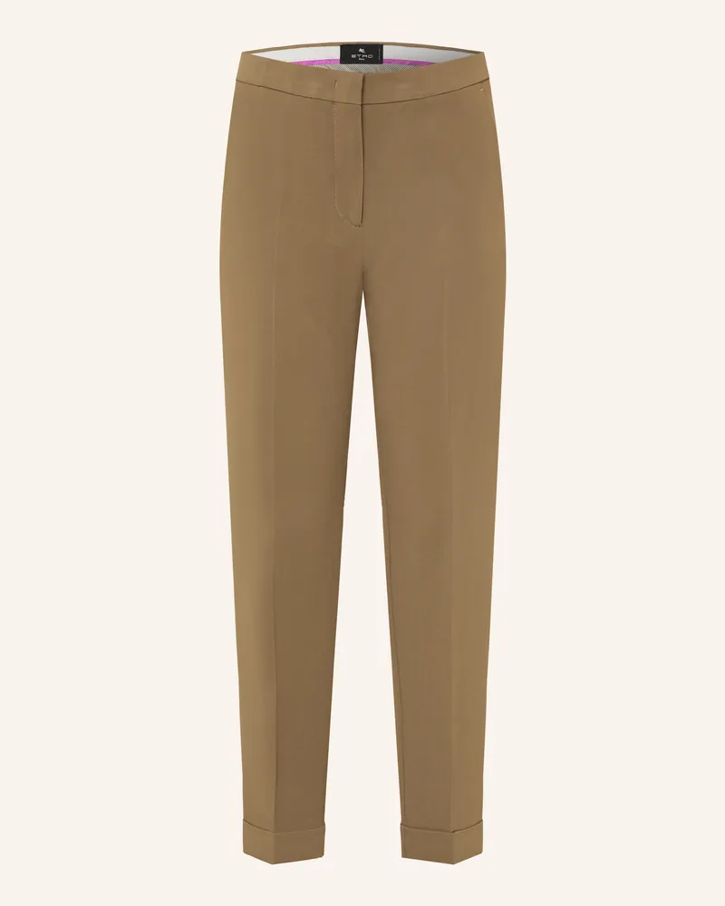Etro 7/8-Hose Braun