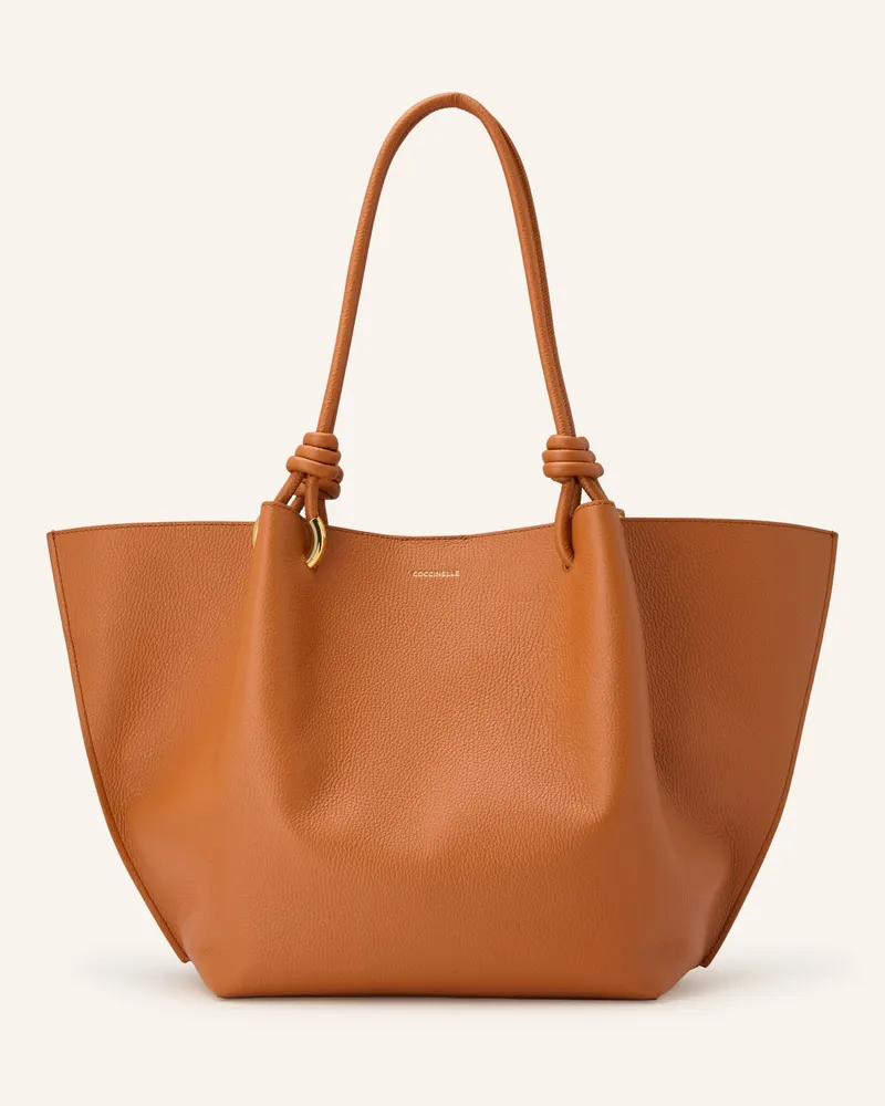 Coccinelle Shopper FINN LARGE mit Pouch Dunkelorange