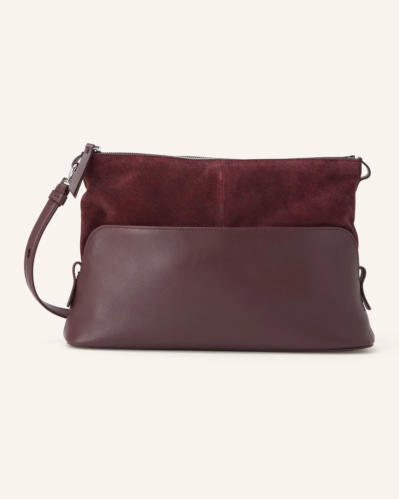 Maison Margiela Clutch 5ac Soft rot Dunkelrot