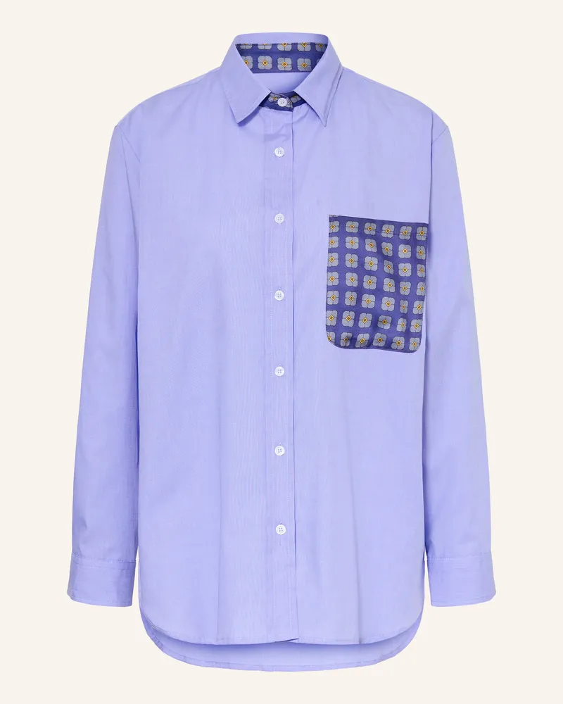 lilienfels Hemdbluse blau Hellblau