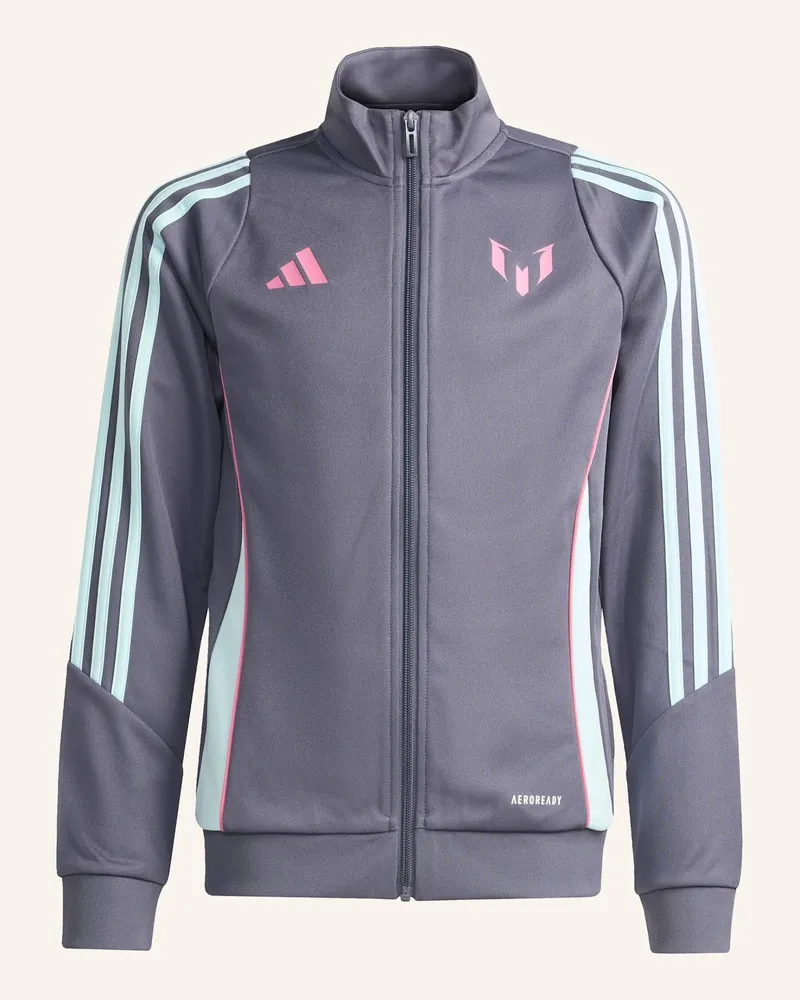 adidas Messi Kids Jacke grau Lila