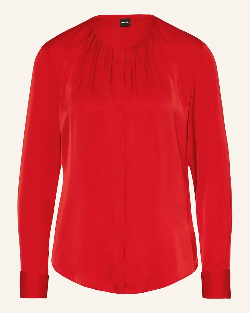 HUGO BOSS Seidenbluse BANORAH Rot