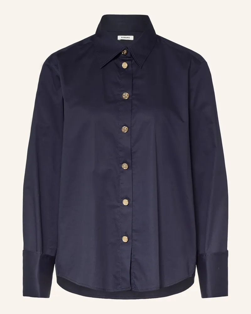 Sandro Hemdbluse blau Dunkelblau