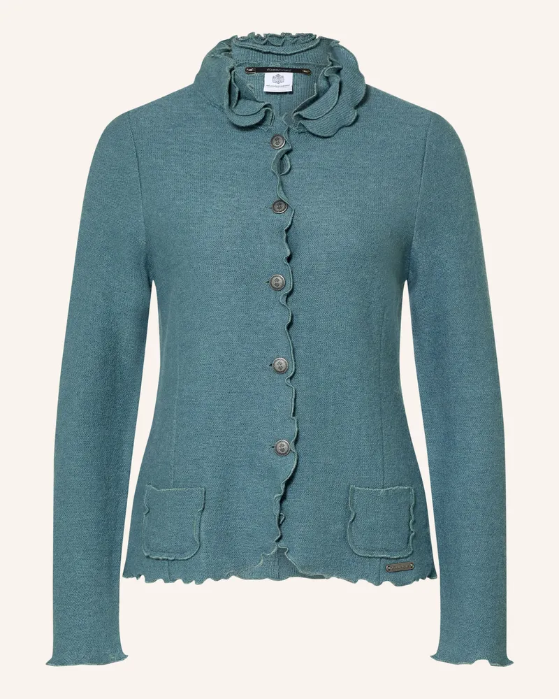 Hammerschmid Strickjacke Bademn blau Petrol