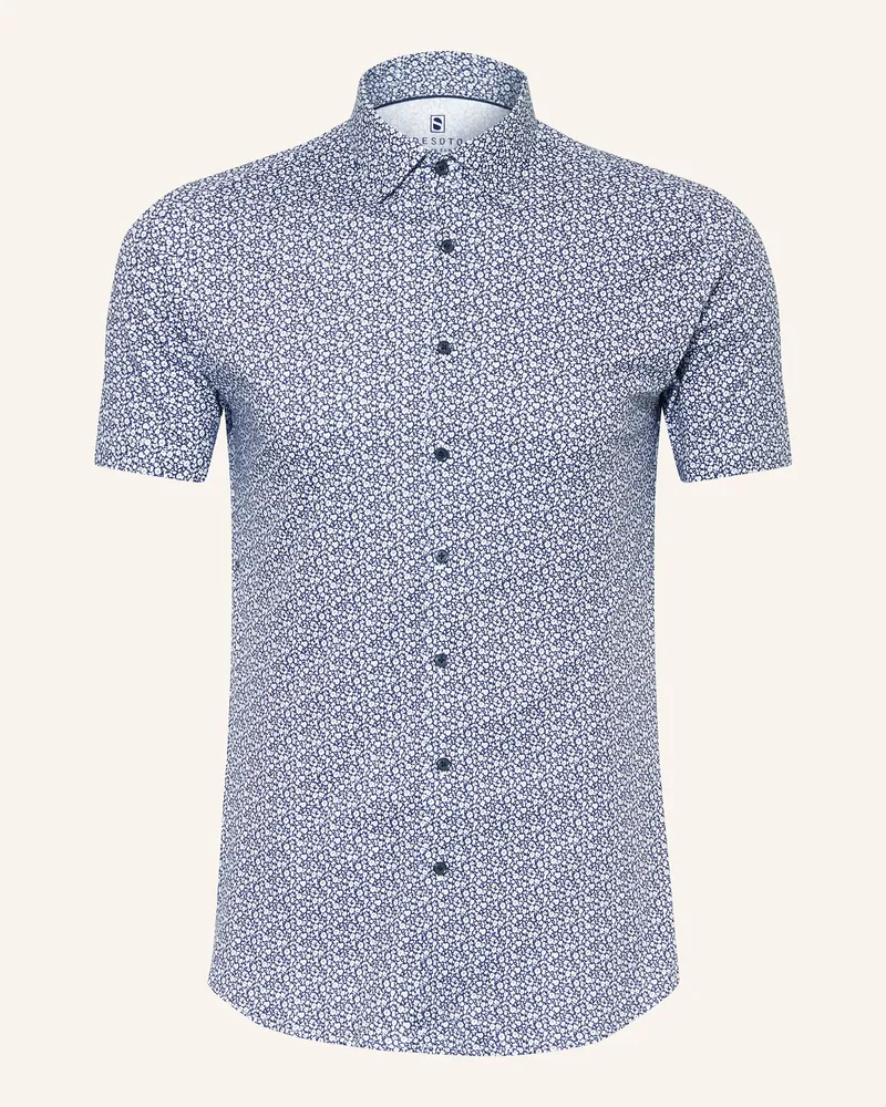 DESOTO Kurzarm-Hemd Slim Fit Weiss