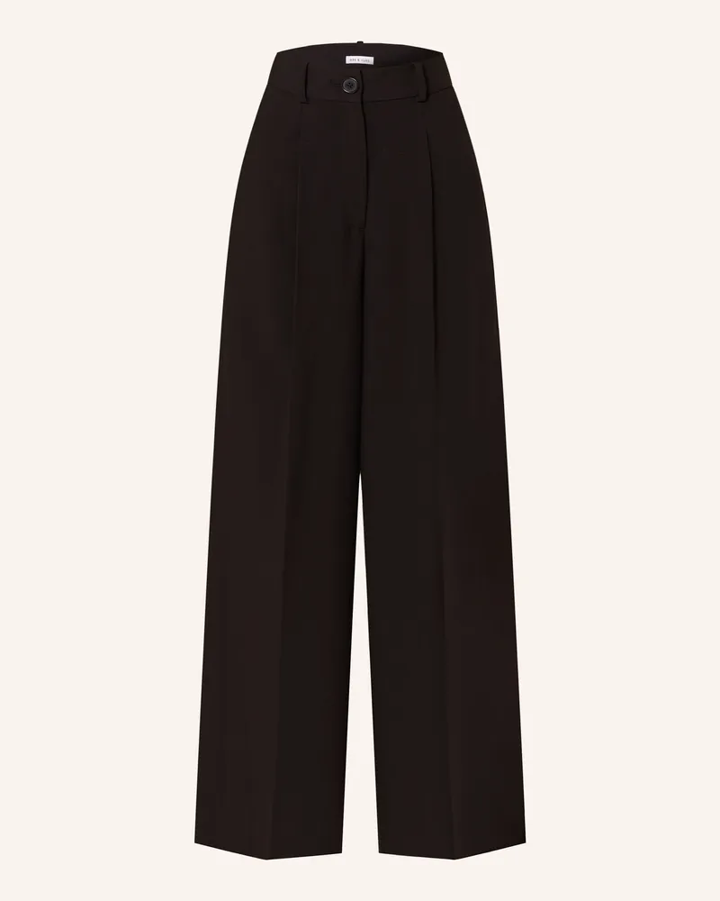 Mrs & HUGS Marlenehose schwarz Schwarz