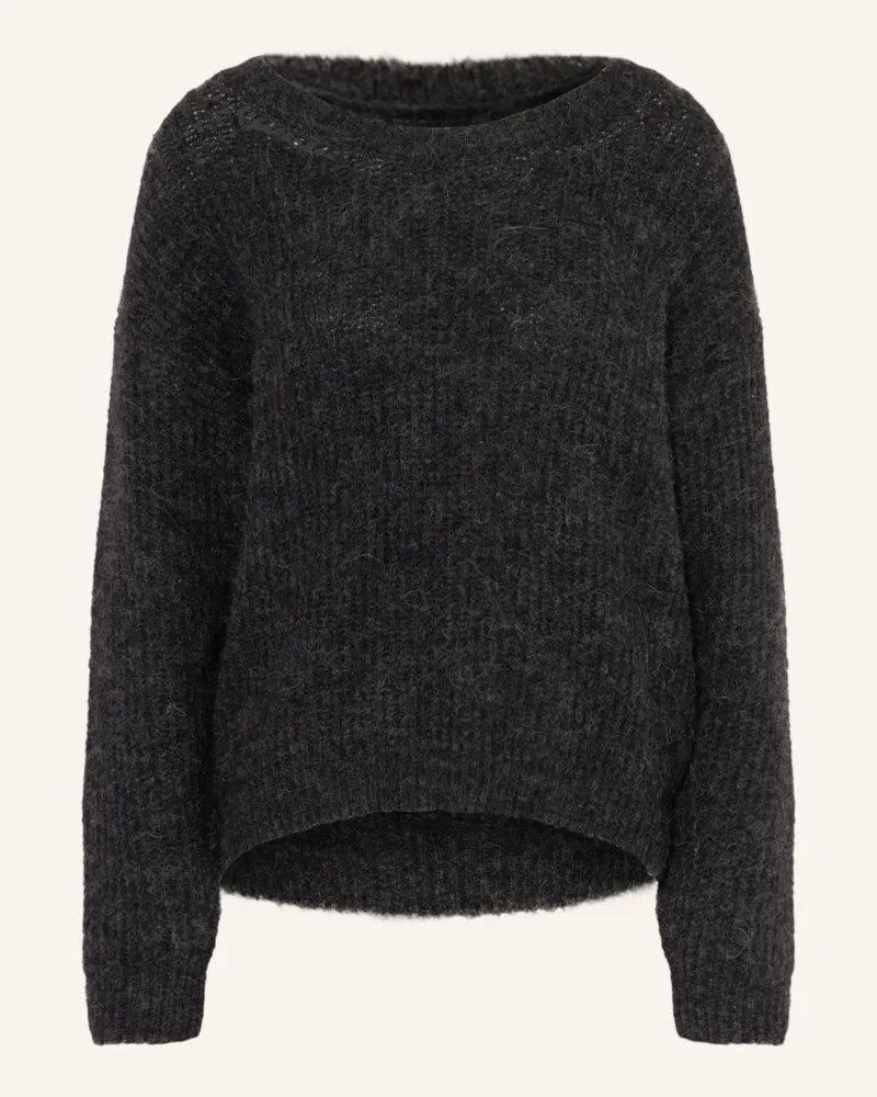 American Vintage Pullover East Mit Alpaka grau Dunkelgrau