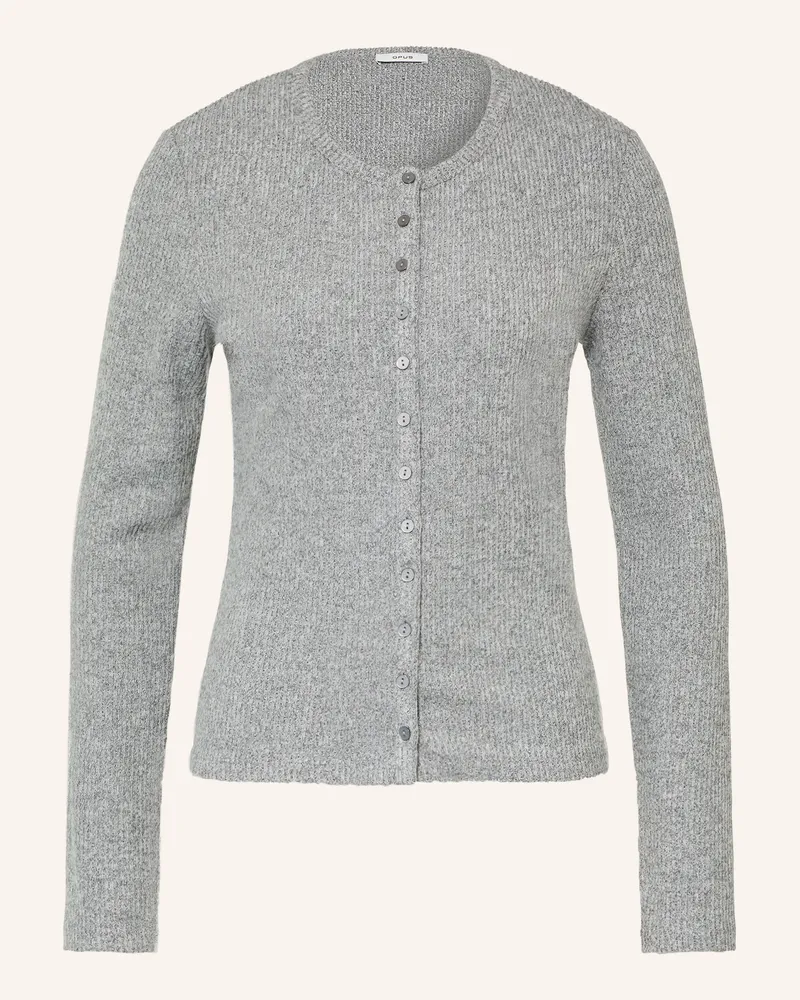 OPUS Strickjacke Saltus grau Grau