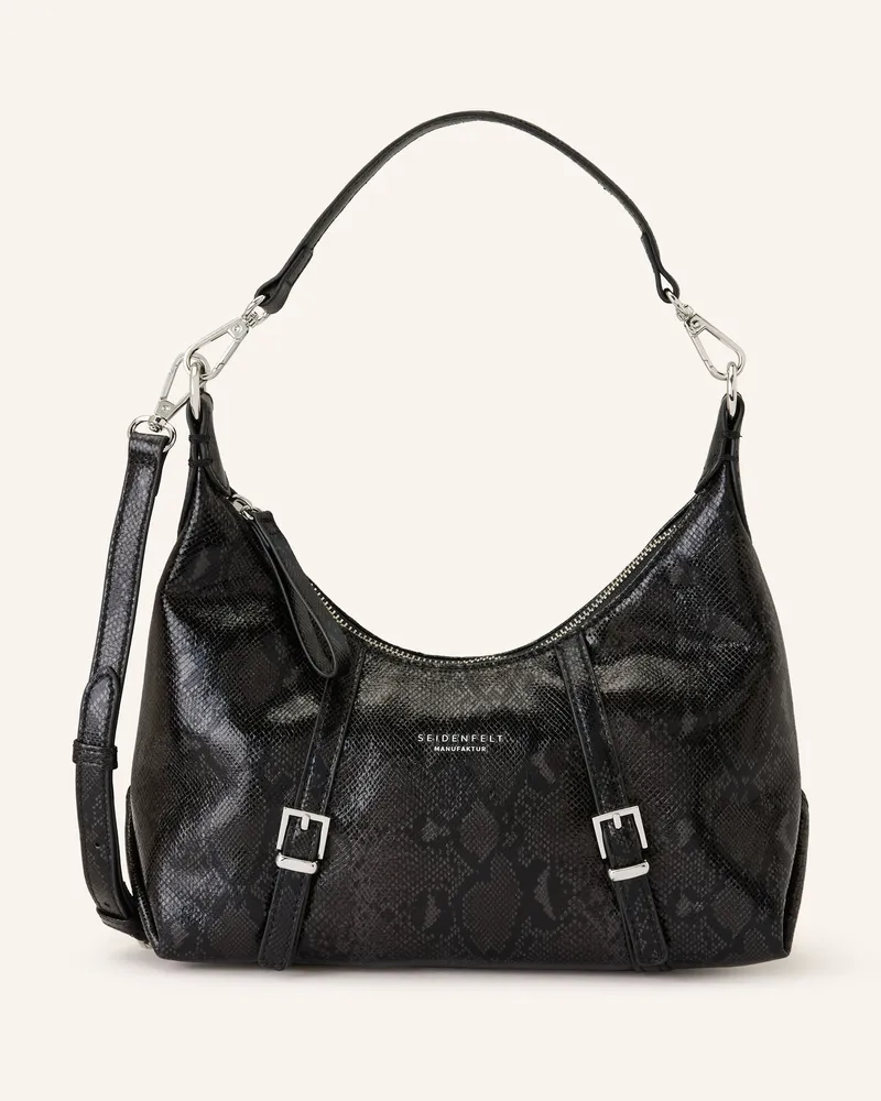 SEIDENFELT Handtasche LILLEBY Schwarz